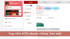 Hướng dẫn nạp tiền KTO